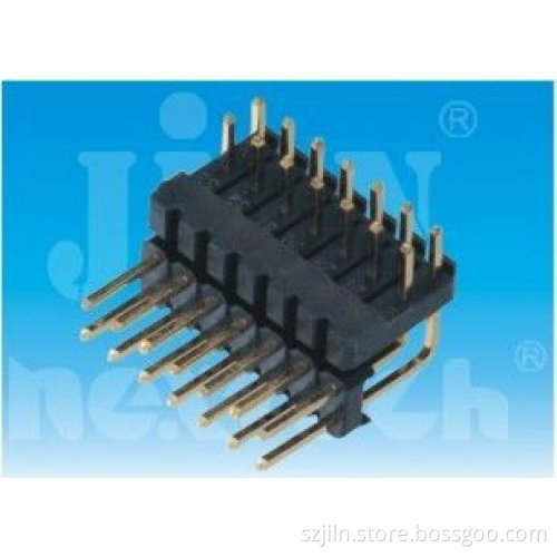 2.54mm pin header rf connector dual row with right angle